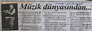 Istanbul Concert on Turkish Press, 13 May Cumhuriyet