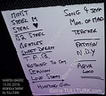 MARTIN Istanbul Concert SETLIST Photos by TULLTURK 15.05.2018