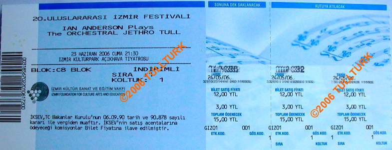 IAN Izmir Ticket 2006