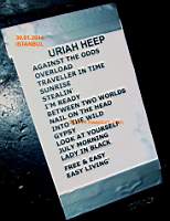 Uriah Heep İstanbul SETLIST 2014